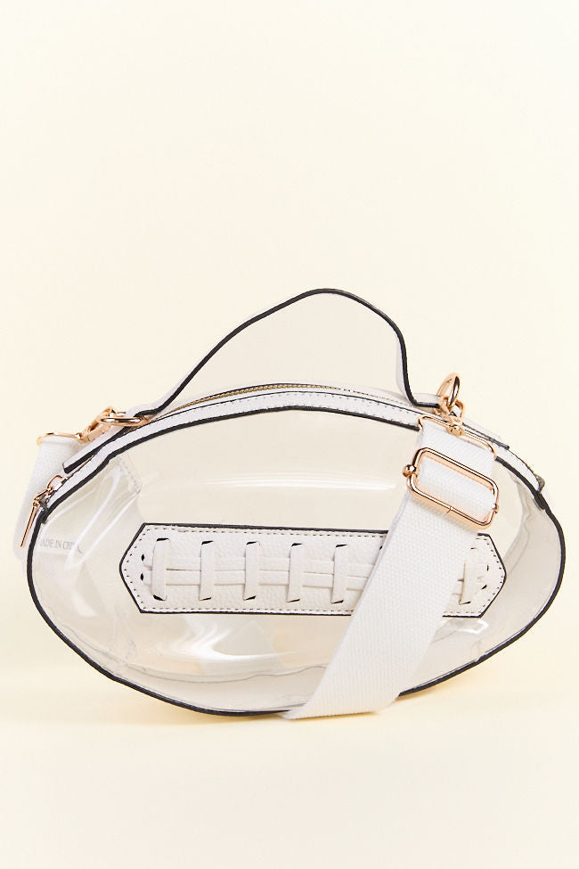 PRE-ORDER Kelce White Football Clear Bag-Sunny Prom