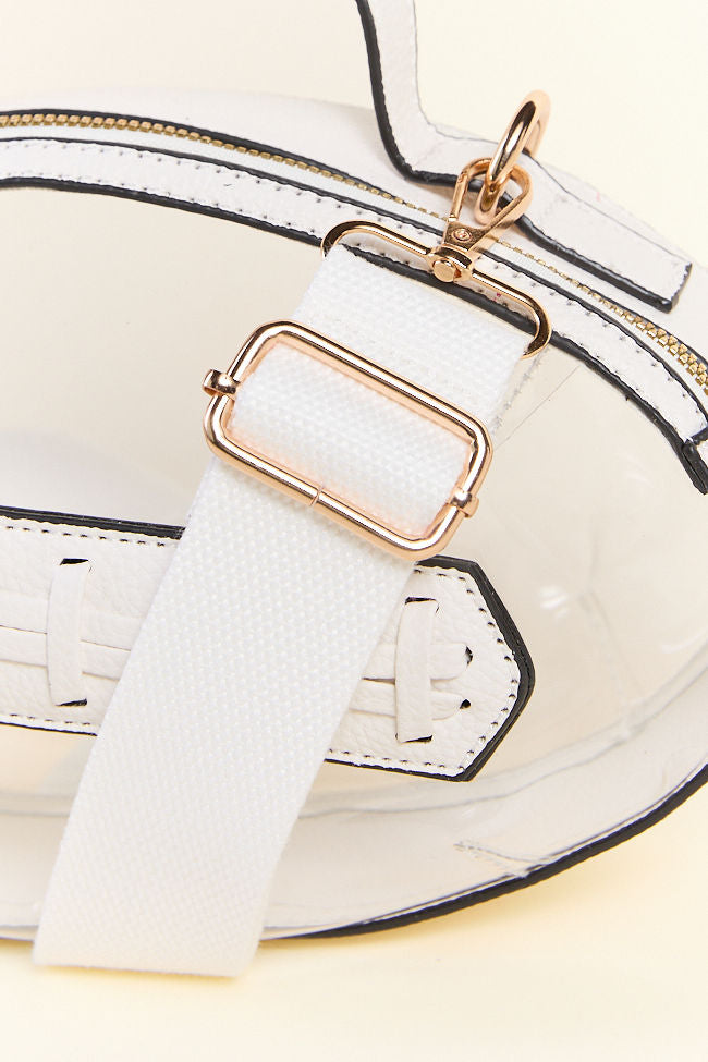 PRE-ORDER Kelce White Football Clear Bag-Sunny Prom