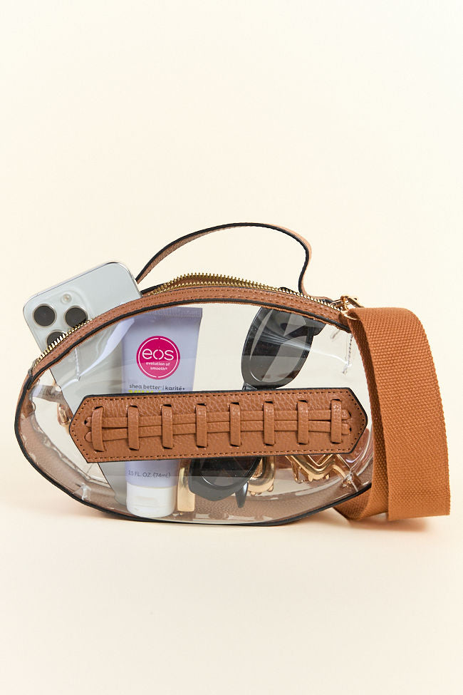 PRE-ORDER Kelce Brown Football Clear Bag-Sunny Prom