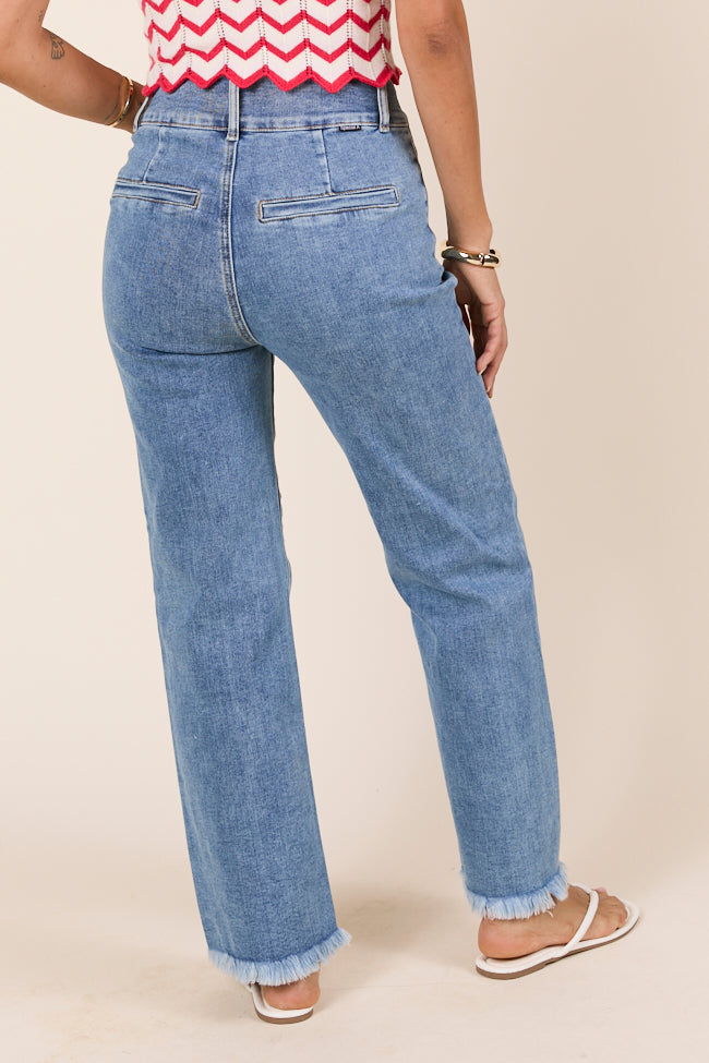 Wendy Medium Wash Boot Cut Jeans-Sunny Prom