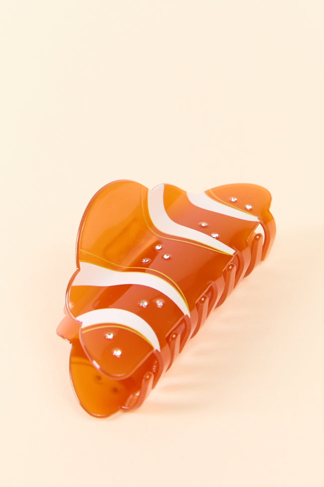 Brown Croissant Claw Clip FINAL SALE-Sunny Prom