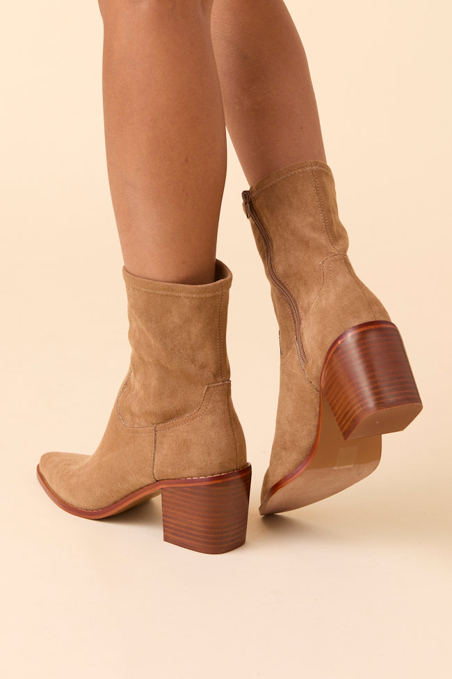 Vienna Latte Booties-Sunny Prom