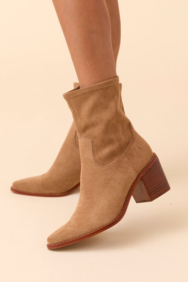 Vienna Latte Booties-Sunny Prom
