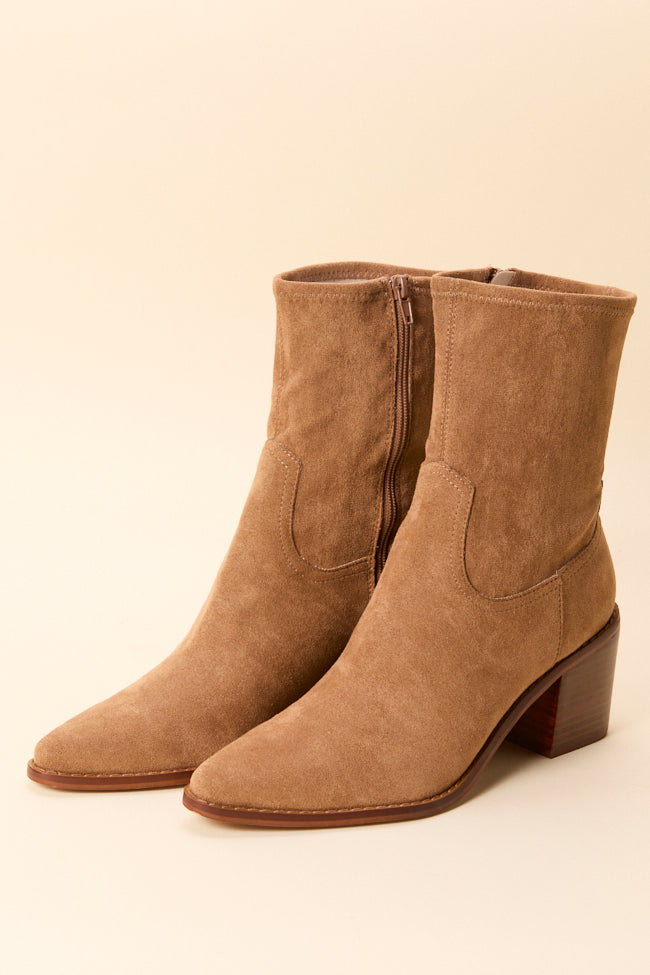 Vienna Latte Booties-Sunny Prom