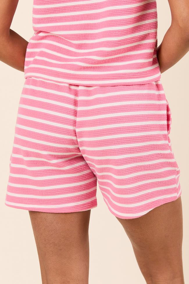 Eloise Pink Striped Shorts-Sunny Prom
