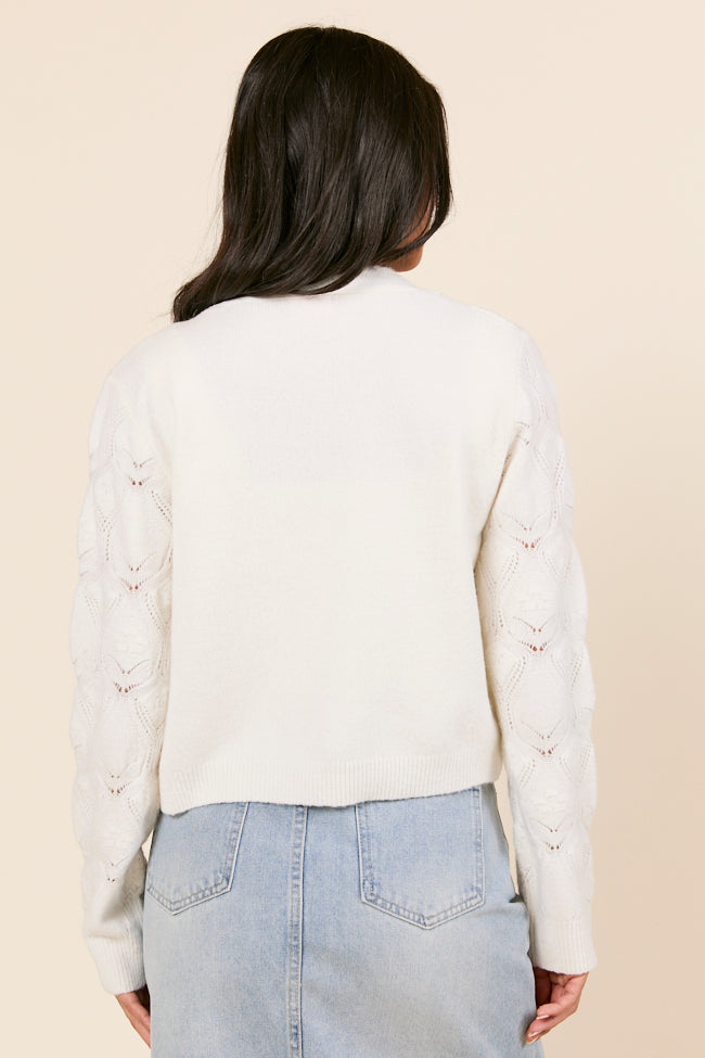 Kaitlyn Flower Embroidered Cardigan-Sunny Prom