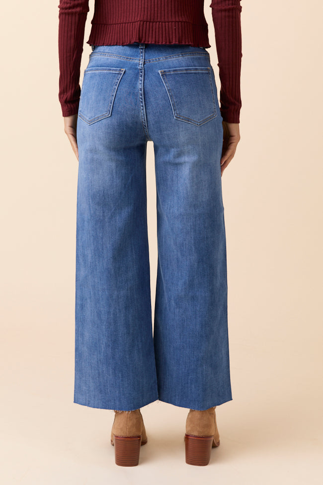 My Favorite Medium Wash Wide Leg Jeans-Sunny Prom
