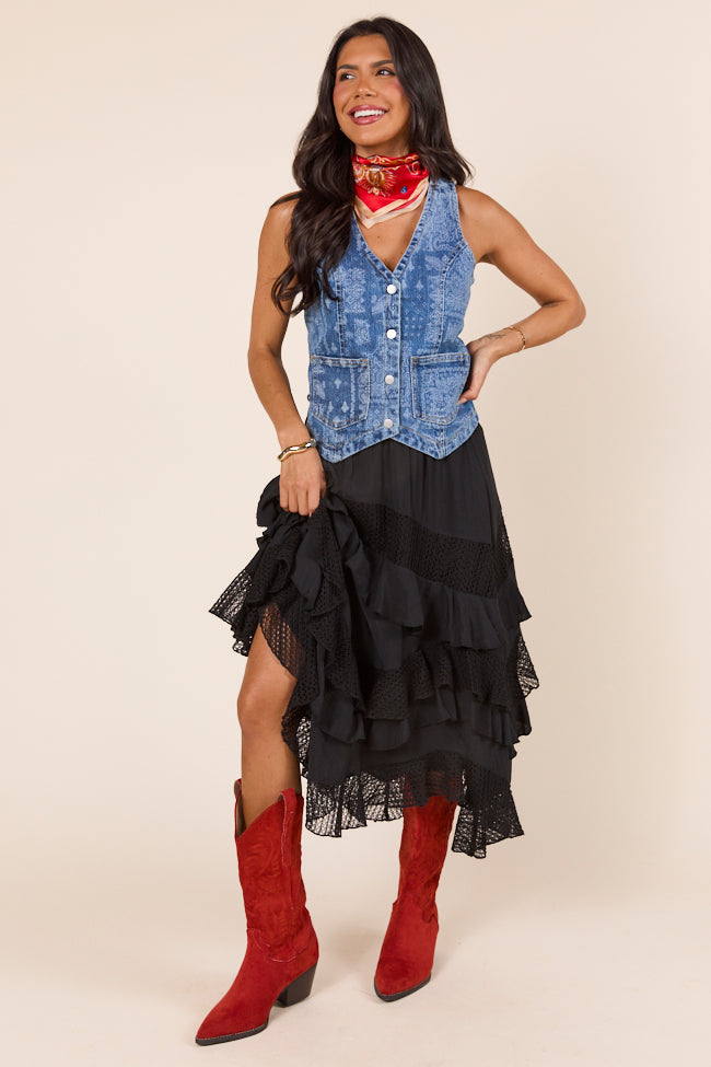 Beneath The Moon Bandana Printed Vest-Sunny Prom