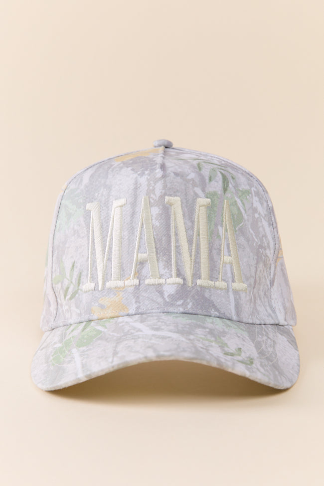 Mama White Camo Trucker Hat-Sunny Prom