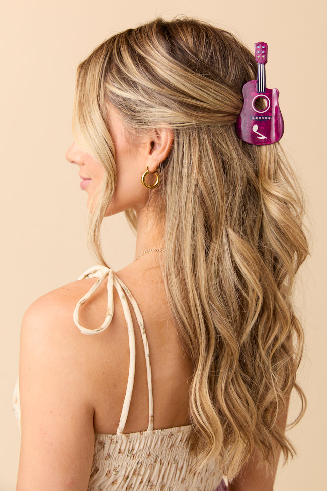 Sloane Berry Guitar Claw Clip-Sunny Prom