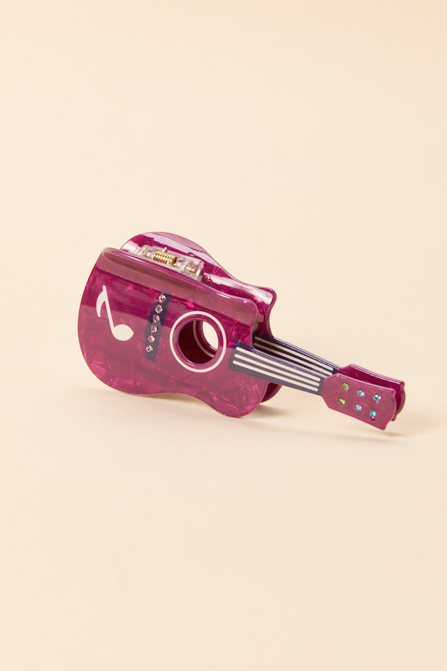 Sloane Berry Guitar Claw Clip-Sunny Prom