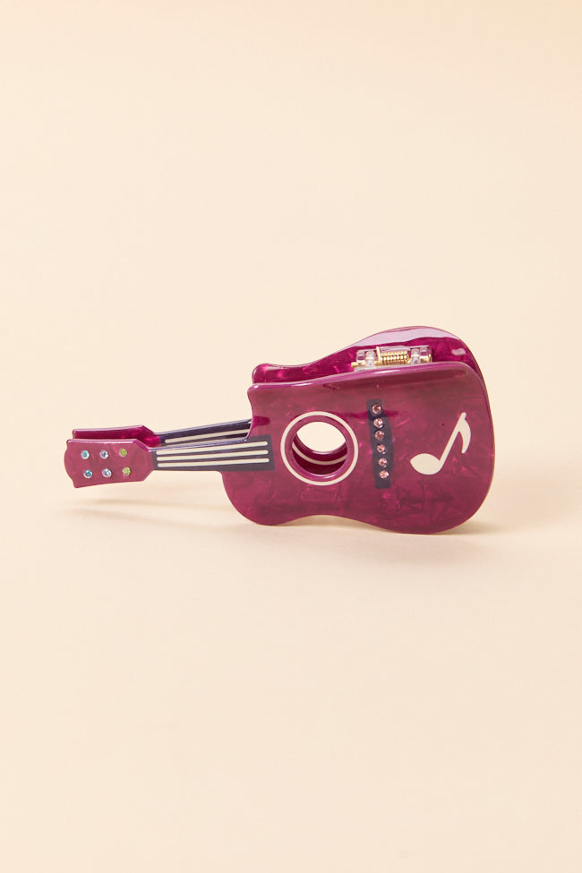 Sloane Berry Guitar Claw Clip-Sunny Prom