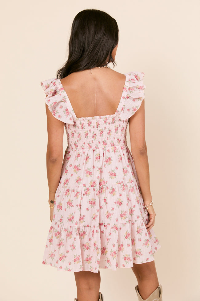 It's My Day Floral Smocked Mini Dress-Sunny Prom
