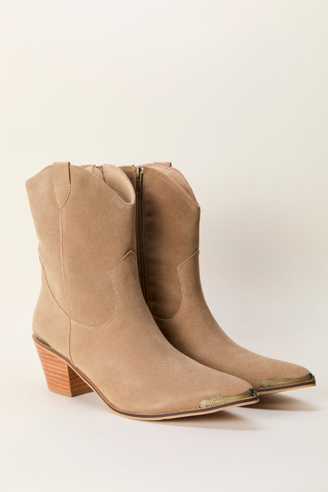 Teresea Taupe Cowboy Boots-Sunny Prom