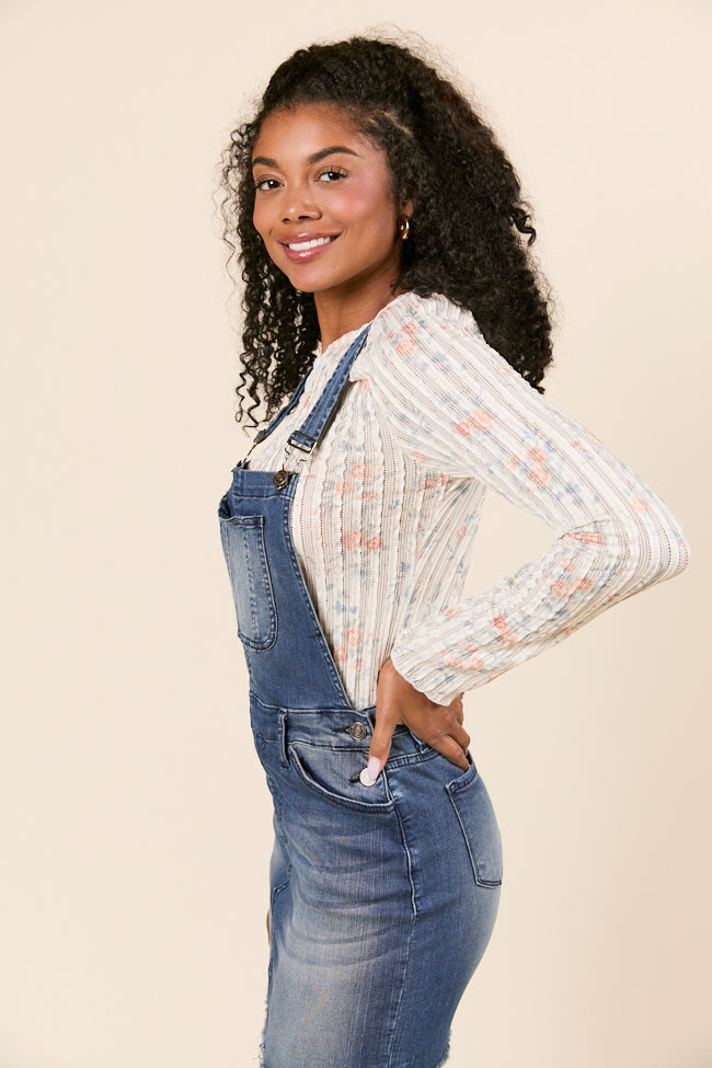 Kalani Denim Overall Dress-Sunny Prom