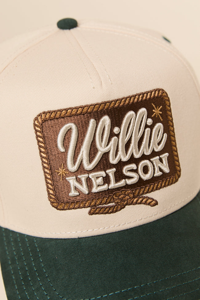 Willie Nelson Cedar Trucker Hat-Sunny Prom
