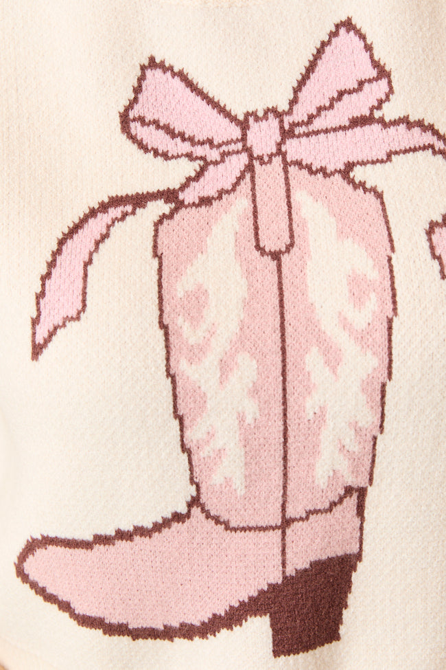 Gayle Bow Boots Sweater Vest-Sunny Prom