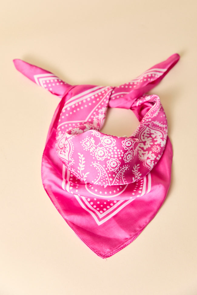 Rhea Pink Bandana-Sunny Prom