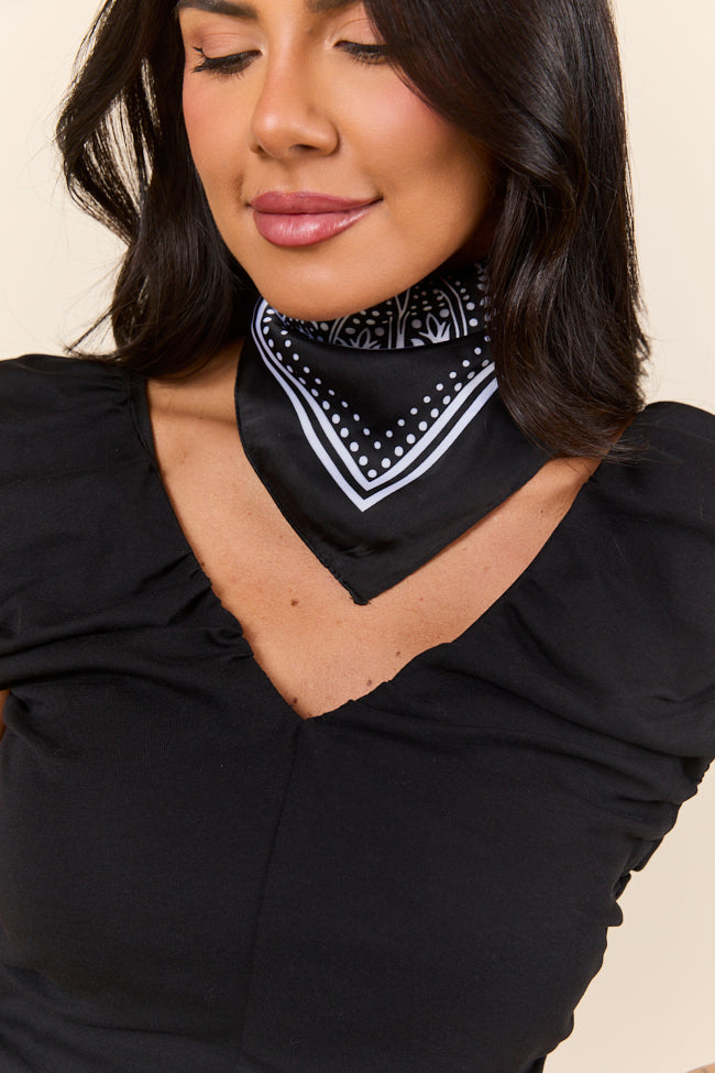 Rhea Black Bandana-Sunny Prom