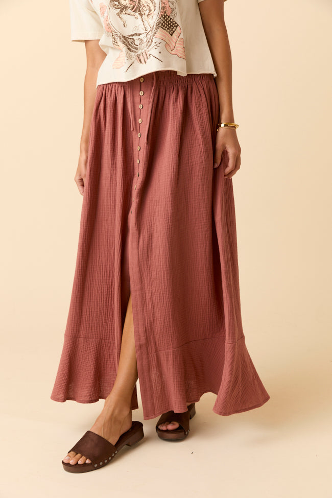 Ember Toffee Maxi Skirt-Sunny Prom