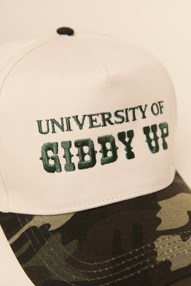 University Of Giddy Up Camo Trucker Hat-Sunny Prom
