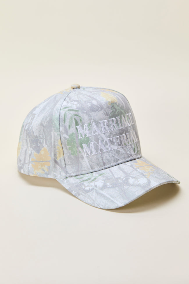 Marriage Material Camo Trucker Hat-Sunny Prom
