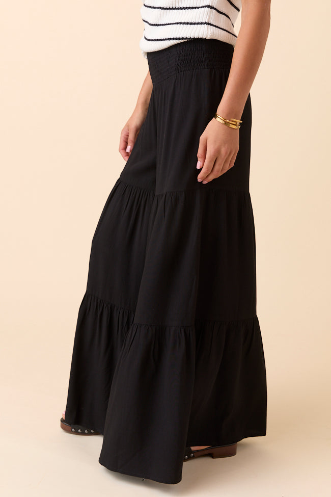 Eliza Black Wide Leg Pants-Sunny Prom