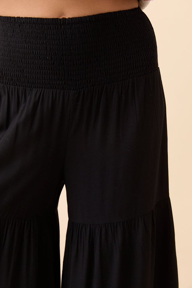 Eliza Black Wide Leg Pants-Sunny Prom