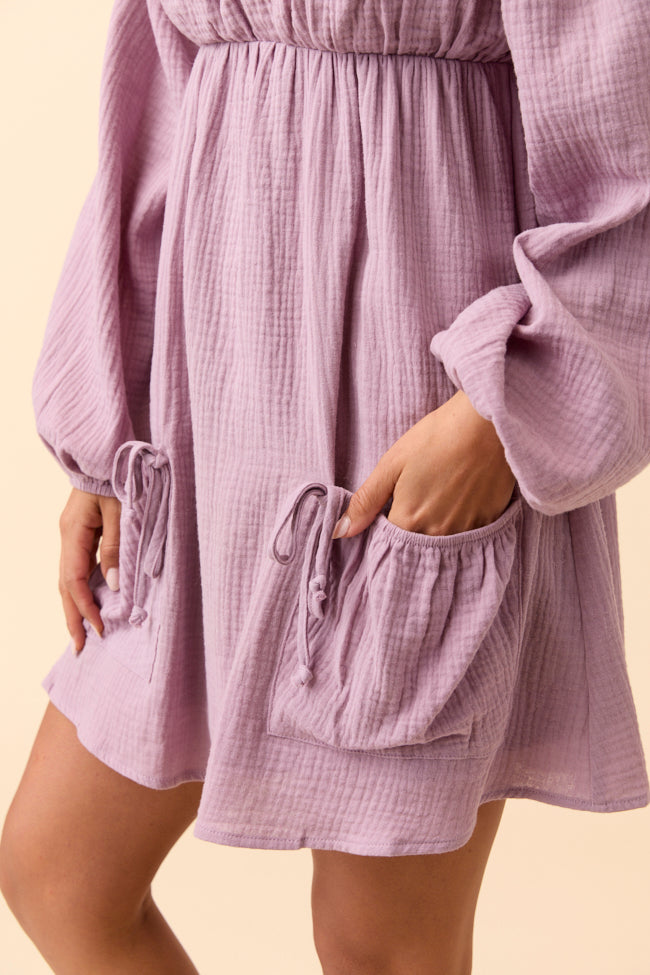 Veronica Lavender Mini Dress-Sunny Prom