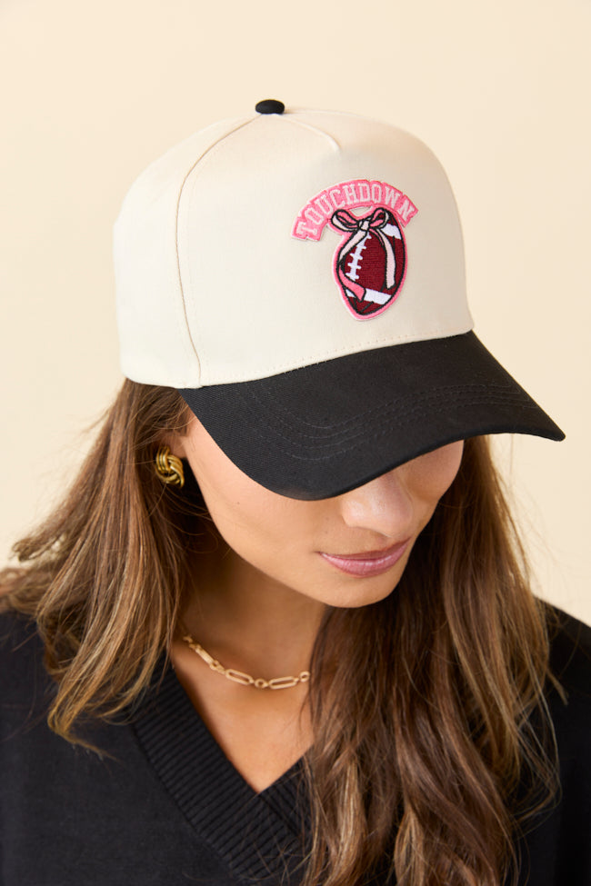 Touchdown Black Trucker Hat-Sunny Prom