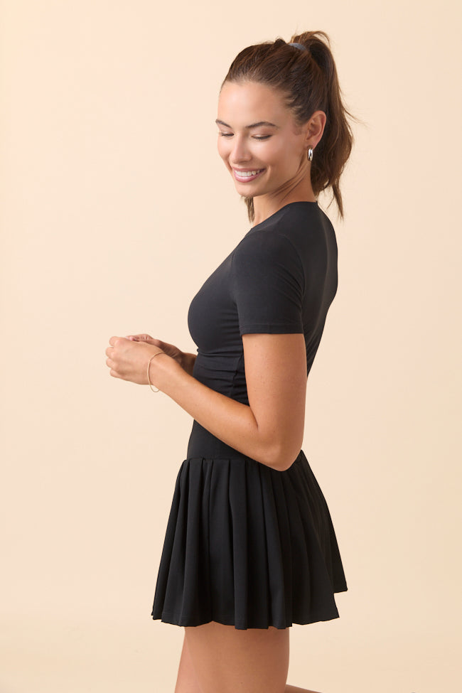 Core Crewneck Black Jersey Tee-Sunny Prom