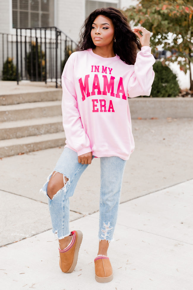 In My Mama Era Light Pink Graphic Sweatshirt SALE-Sunny Prom