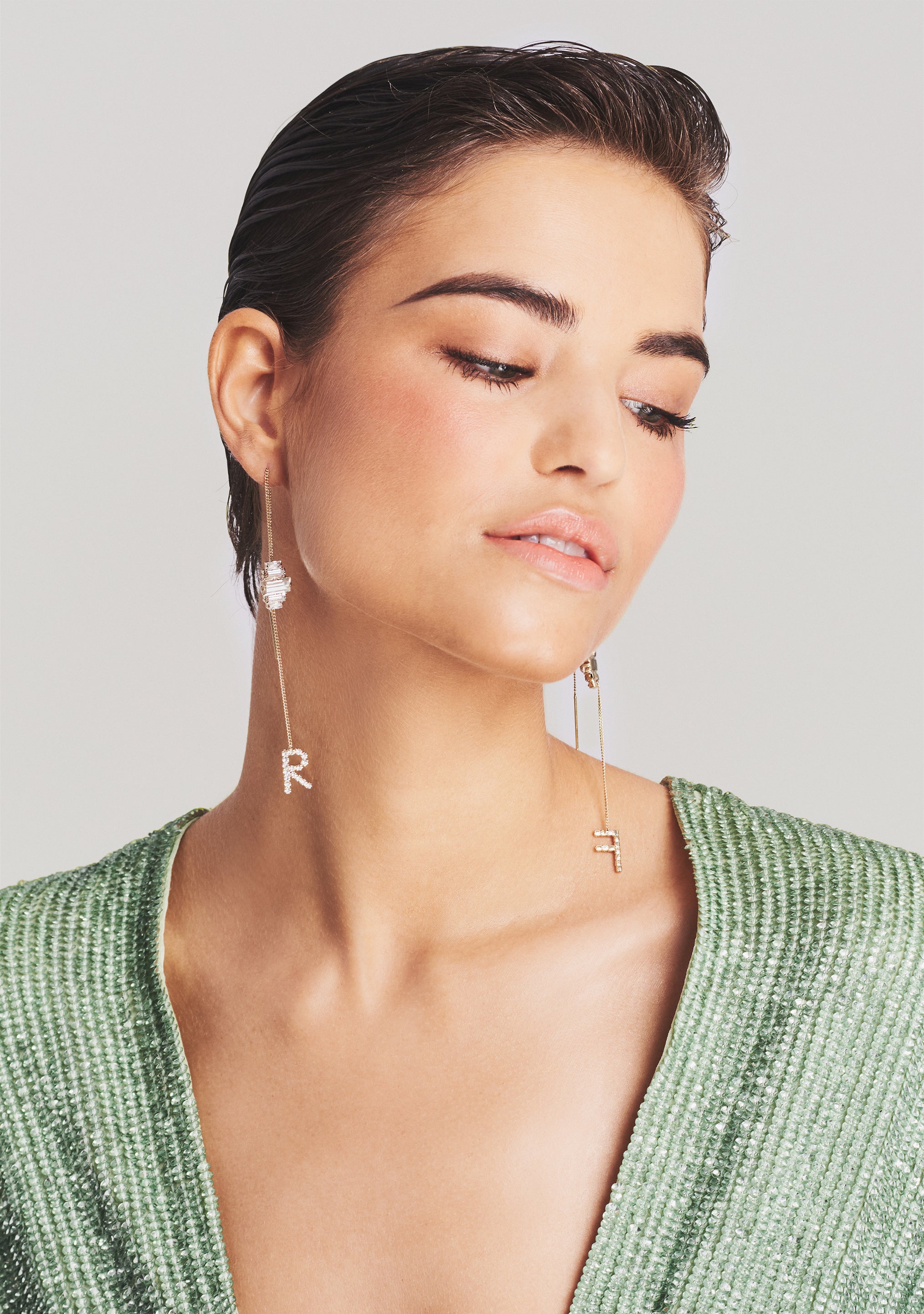 Aster Letter Earring-Sunny Prom