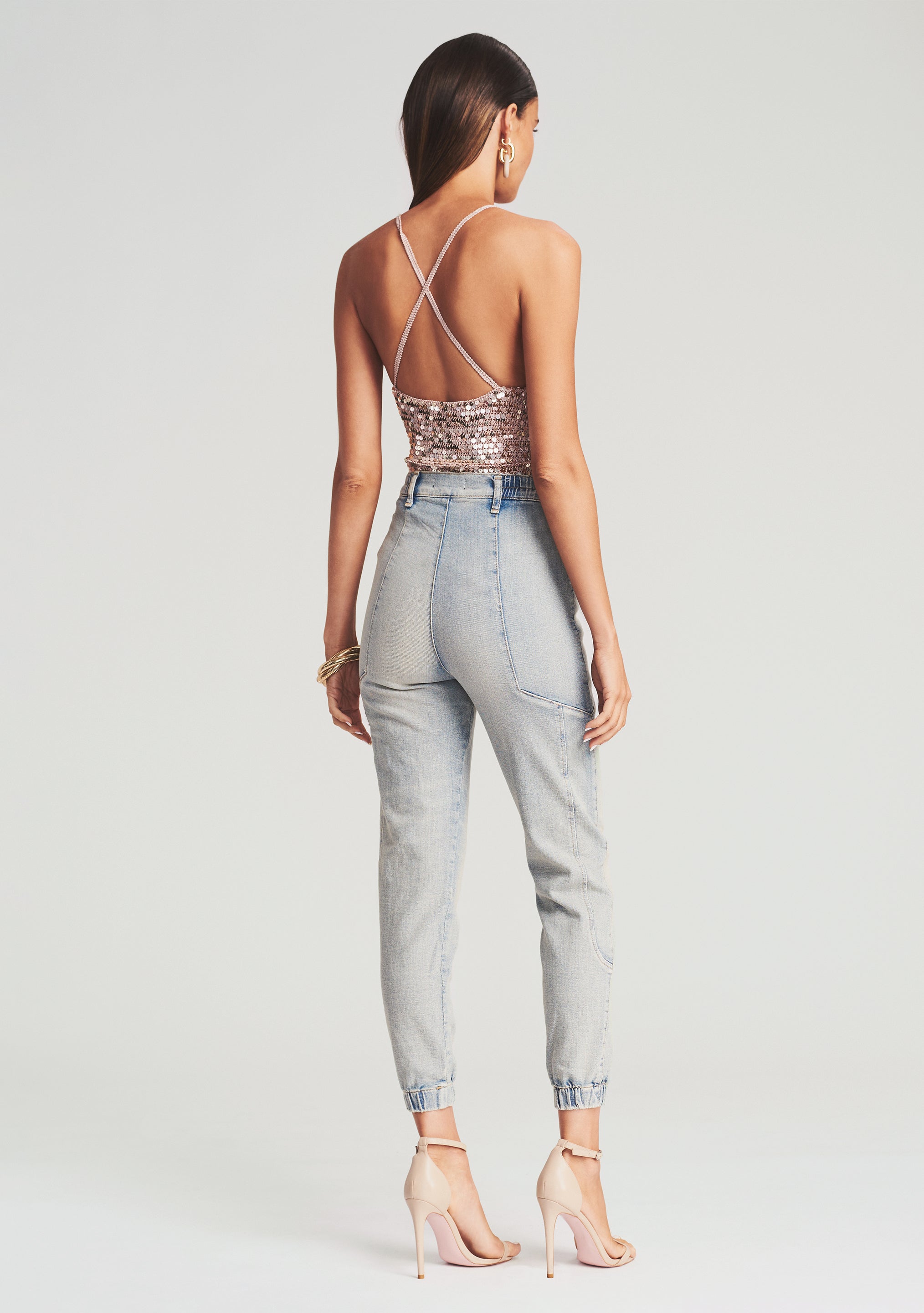 Molly Sequin Crochet Top-Sunny Prom