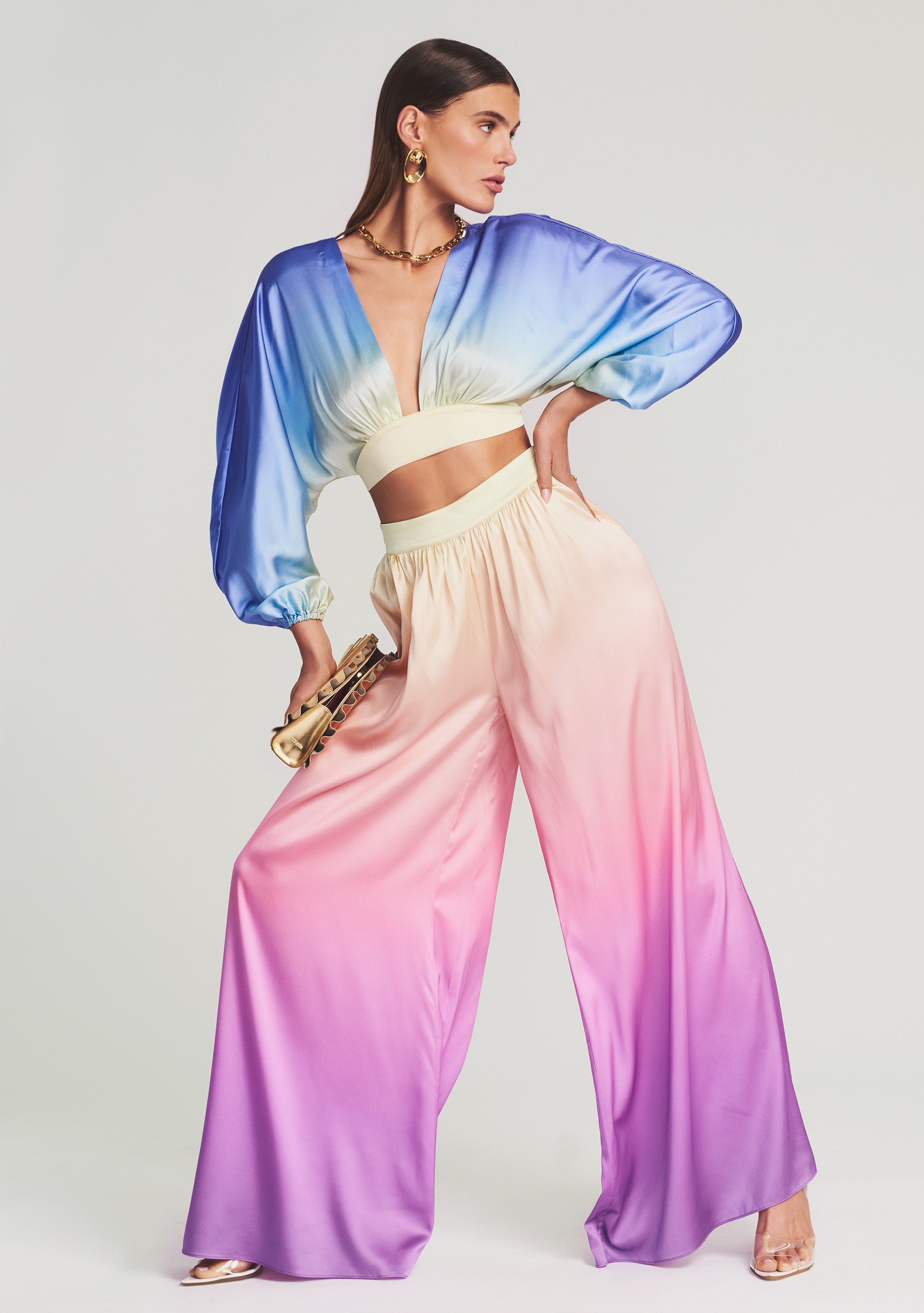 Clarisa Silk Top-Sunny Prom