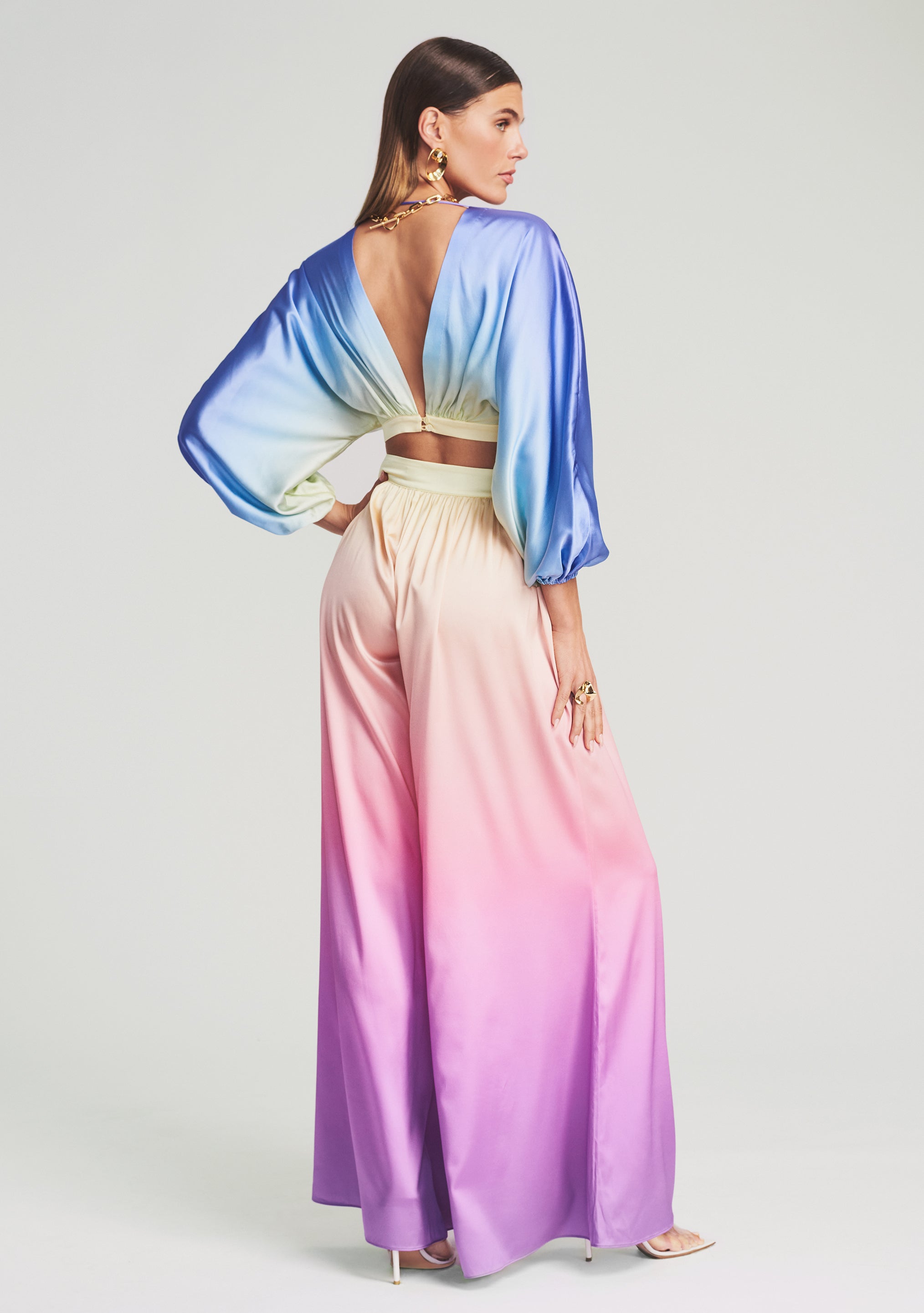 Clarisa Silk Top-Sunny Prom