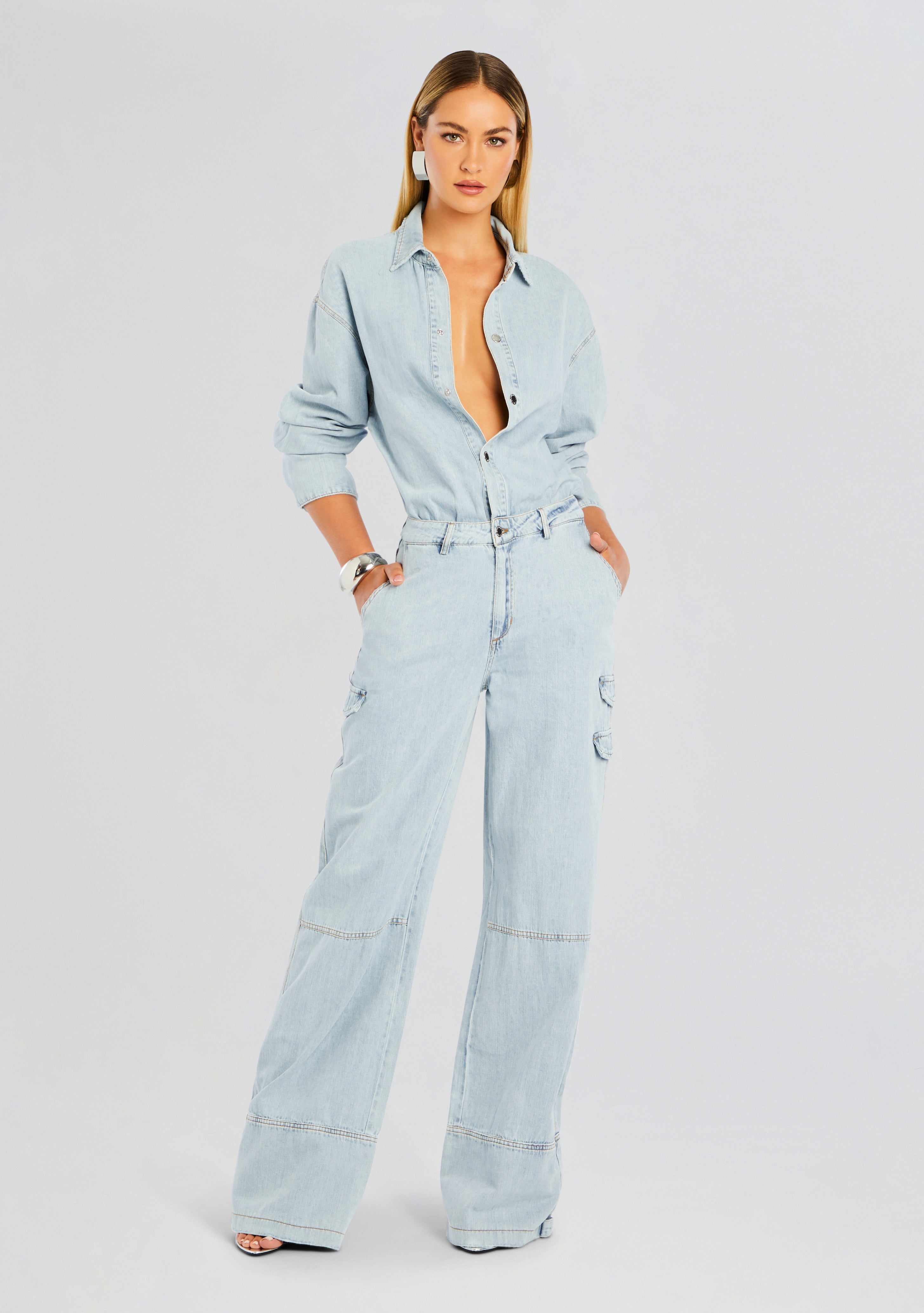 Russo Denim Jumpsuit-Sunny Prom