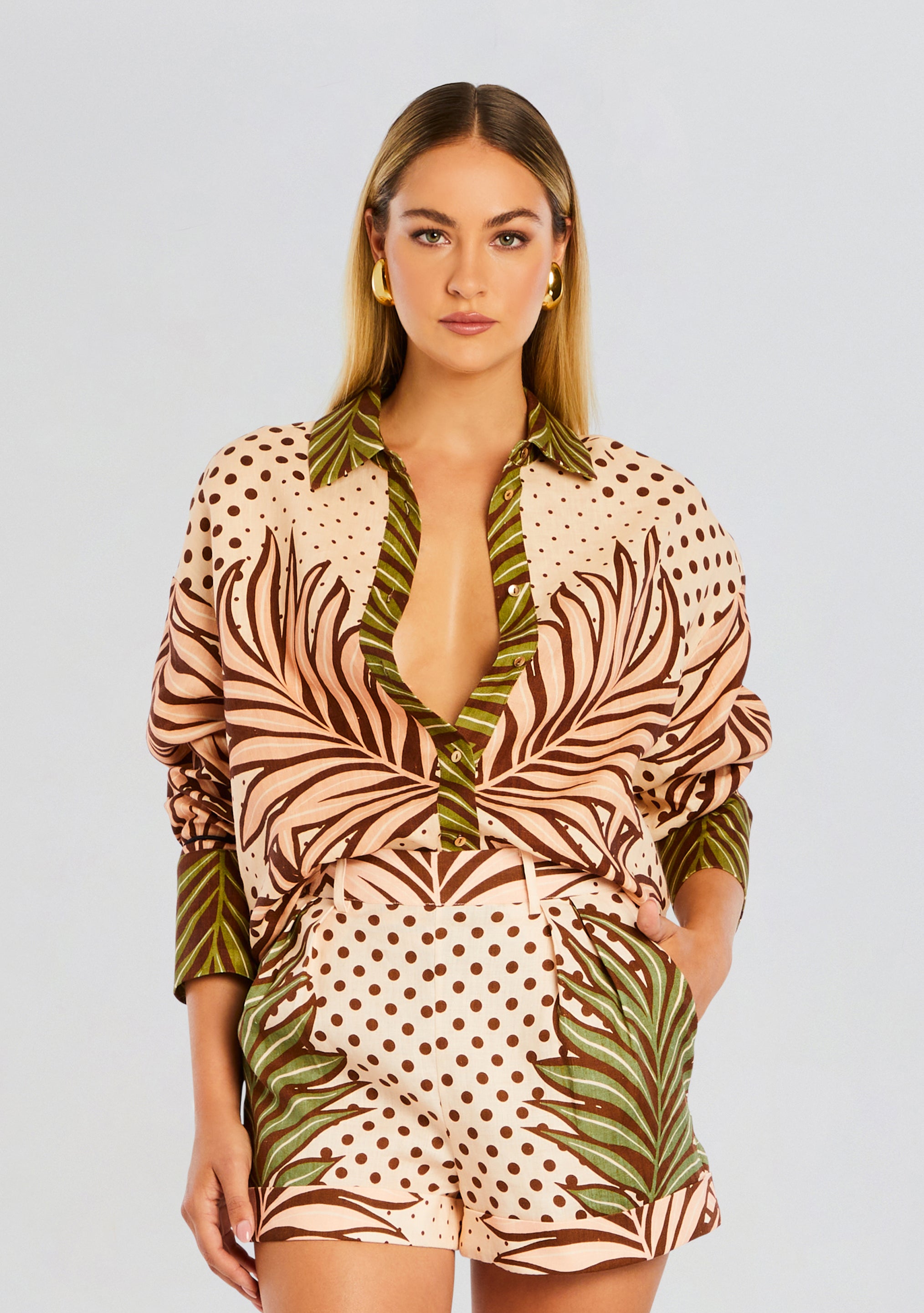 Selah Linen Shirt-Sunny Prom