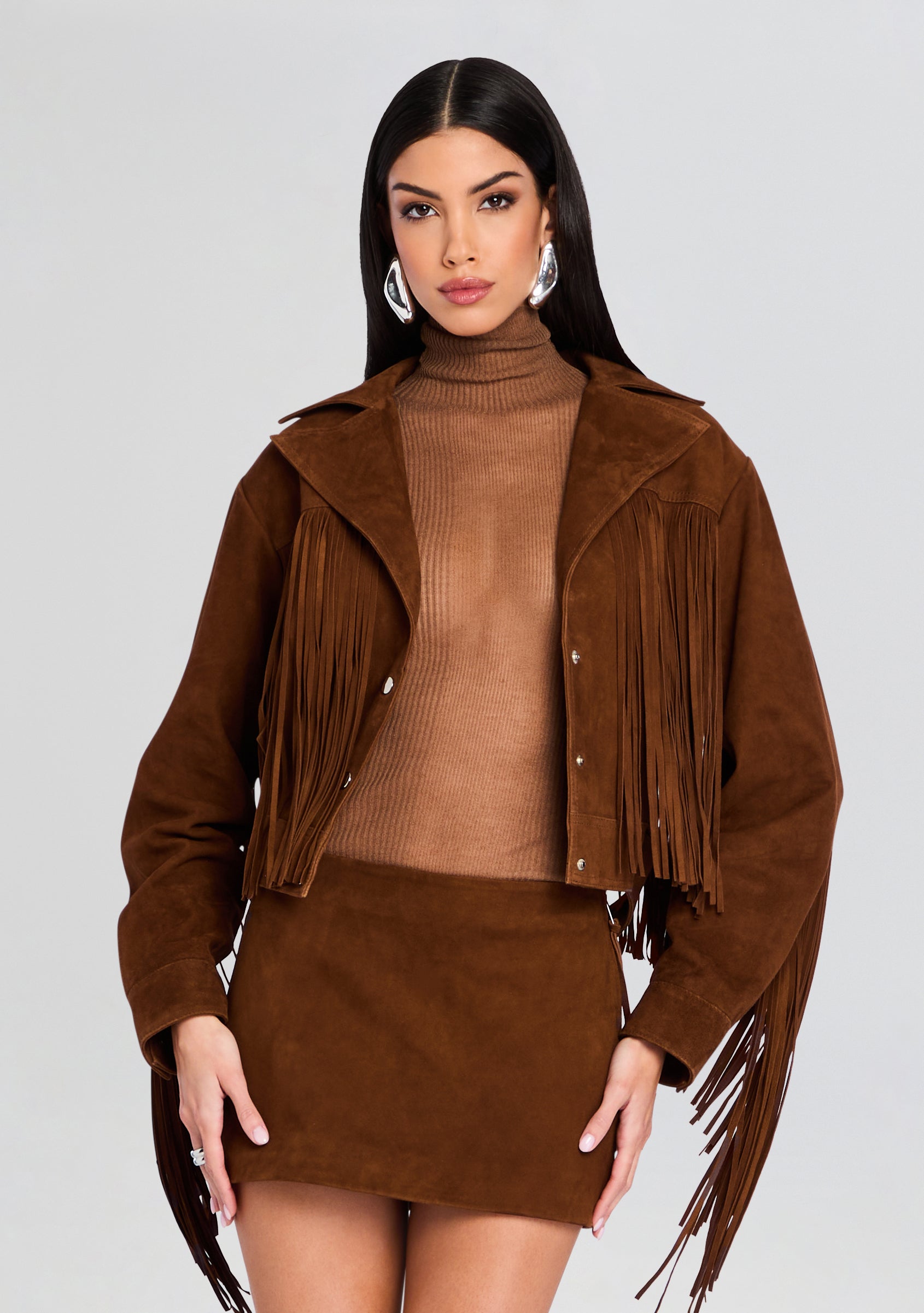 Vonda Suede Jacket-Sunny Prom