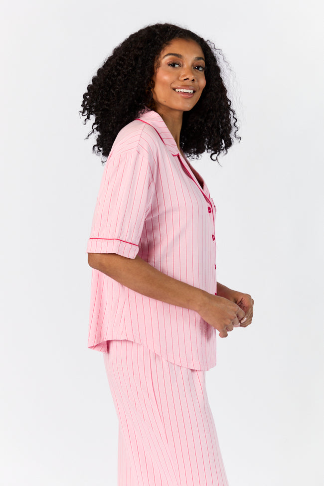 Good To Get Away Pink and Red Stripe Top FINAL SALE-Sunny Prom