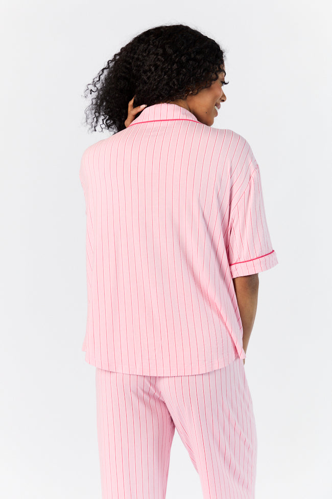 Good To Get Away Pink and Red Stripe Top FINAL SALE-Sunny Prom