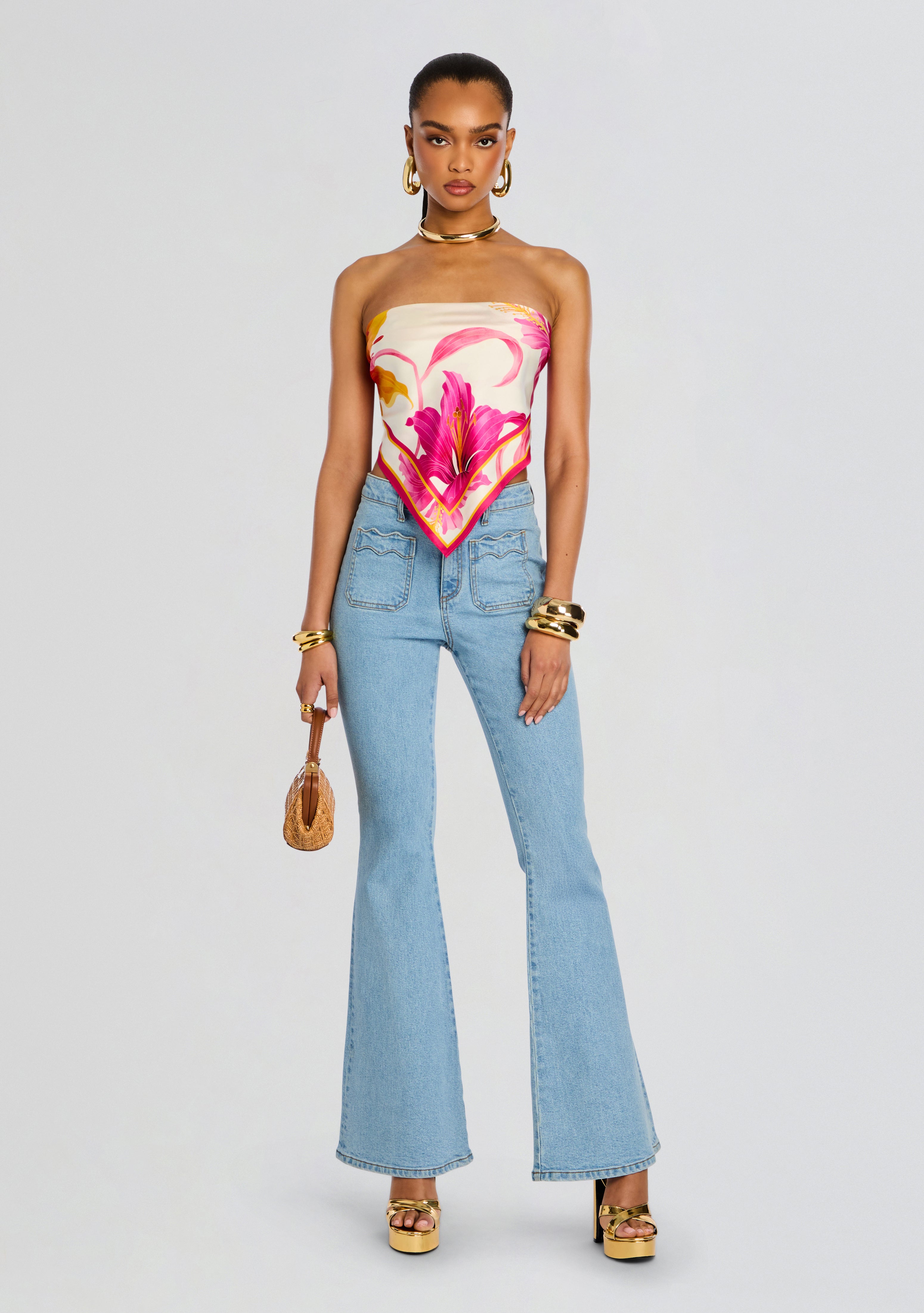 Alivia Silk Top-Sunny Prom