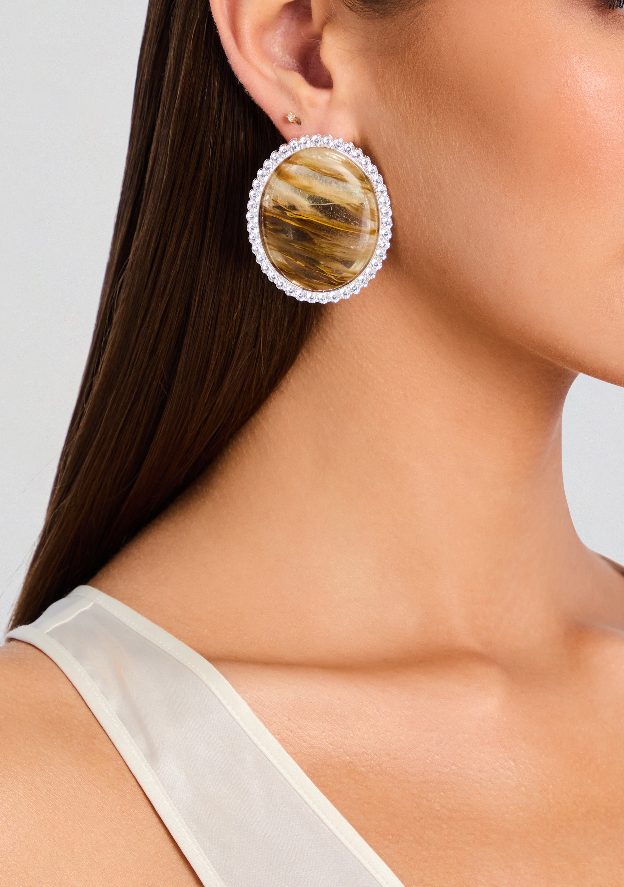 Fillipa Embellished Earrings-Sunny Prom