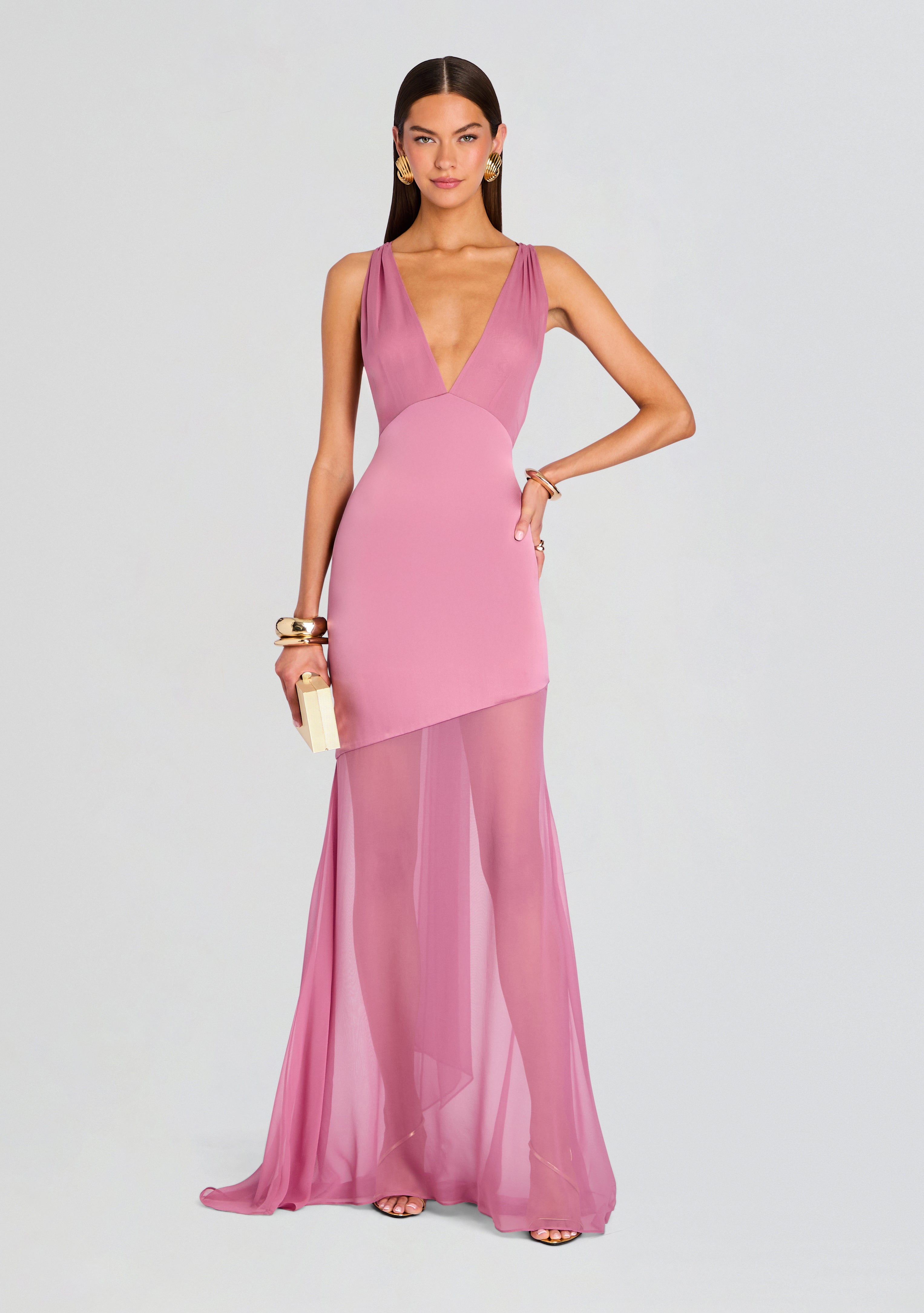 Rosetta Silk Dress-Sunny Prom