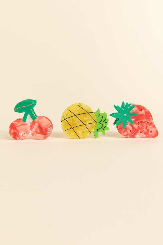 Yellow Pineapple Claw Clip FINAL SALE-Sunny Prom