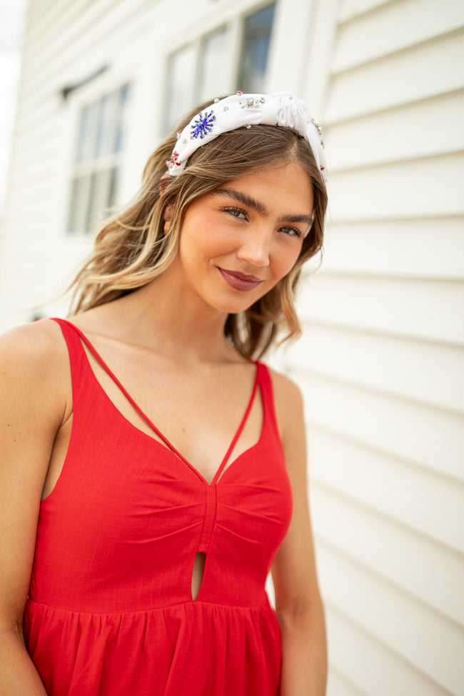 White Fireworks Headband FINAL SALE-Sunny Prom
