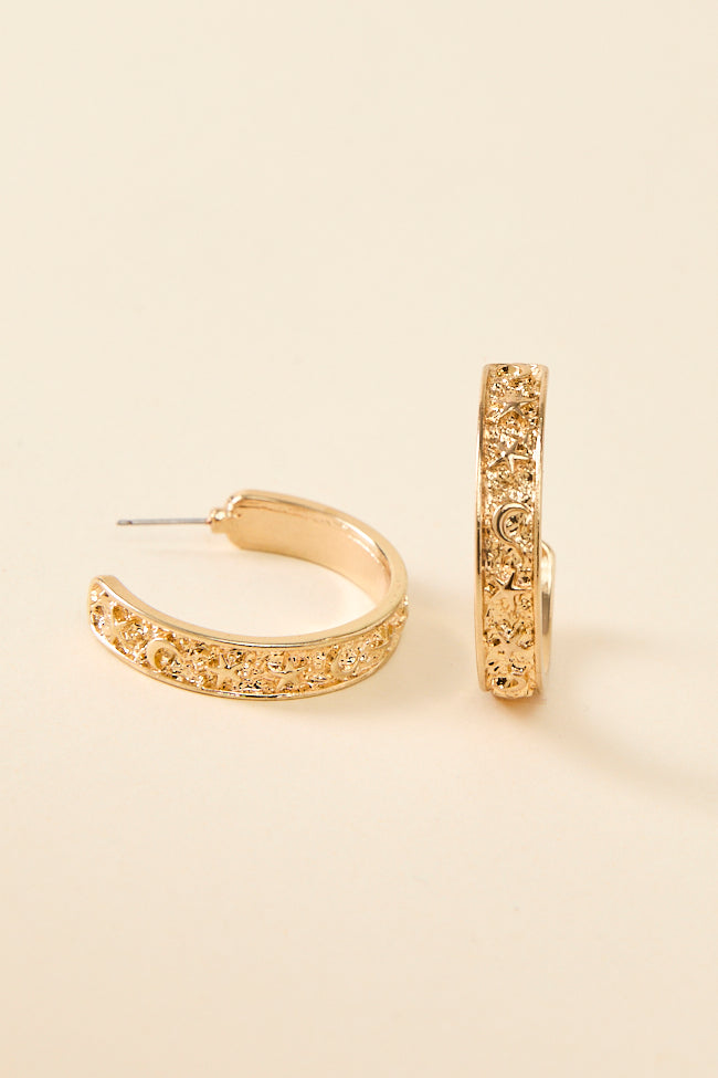 Celestial Gold Hoop Earrings SALE-Sunny Prom