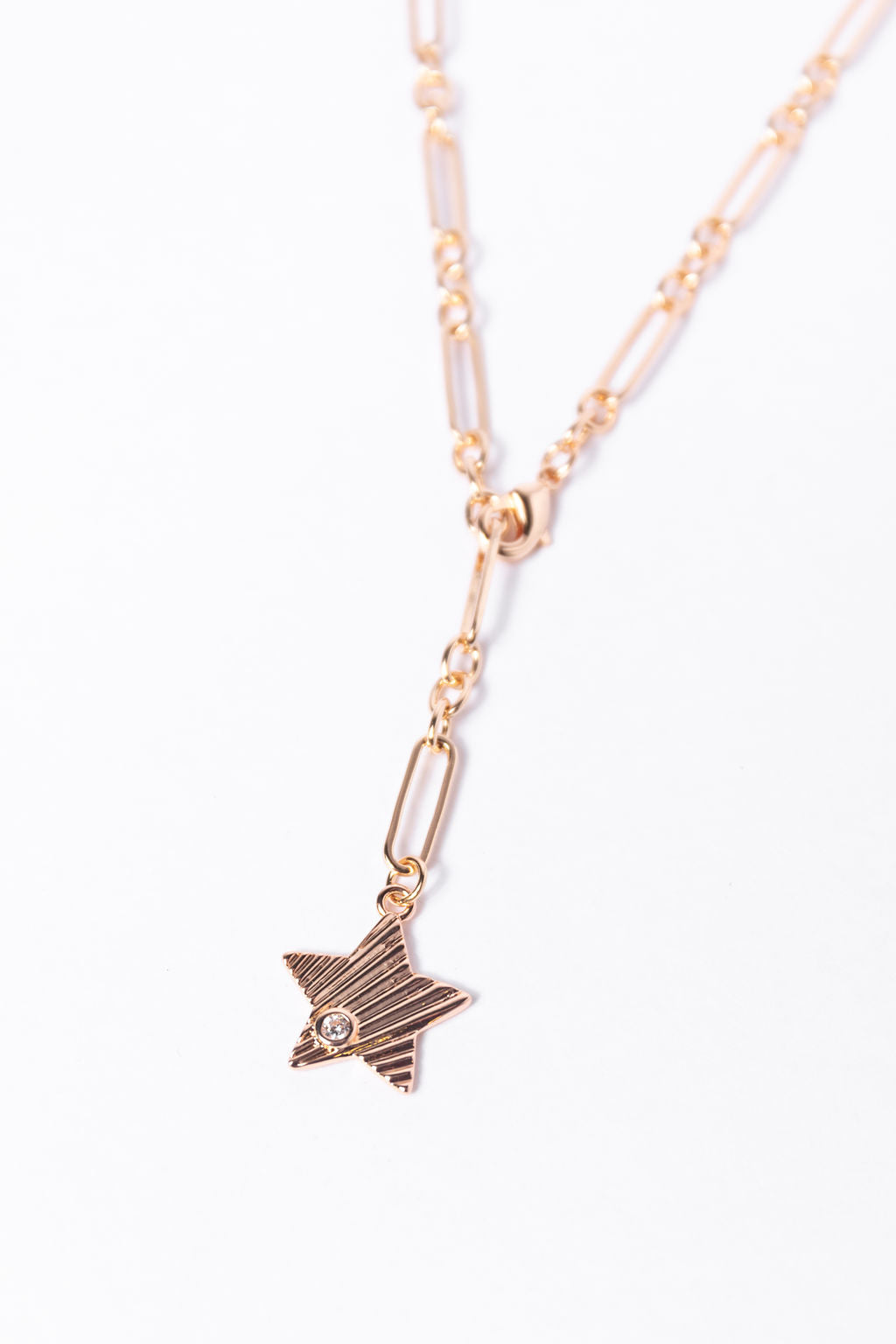 Star Dangle Gold Necklace SALE-Sunny Prom