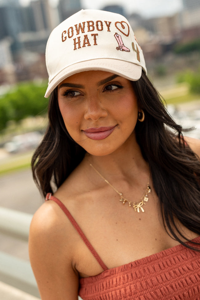 Cowboy Hat Beige Baseball Cap-Sunny Prom