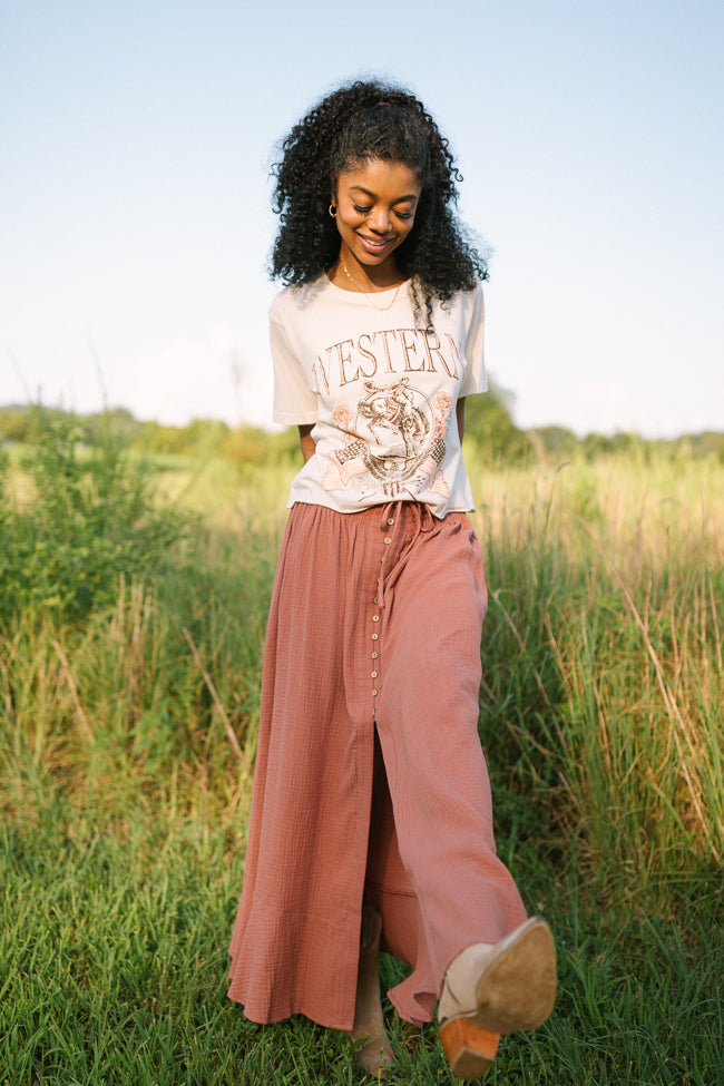 Zutter Western Cream Graphic Tee-Sunny Prom